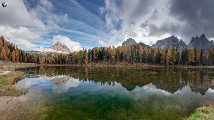 Lago Antorno with Torre dei Scarperi