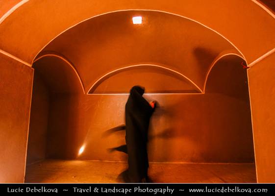 Iran - Mysterious Woman in Arg-e Rāyen (Rayen Castle)