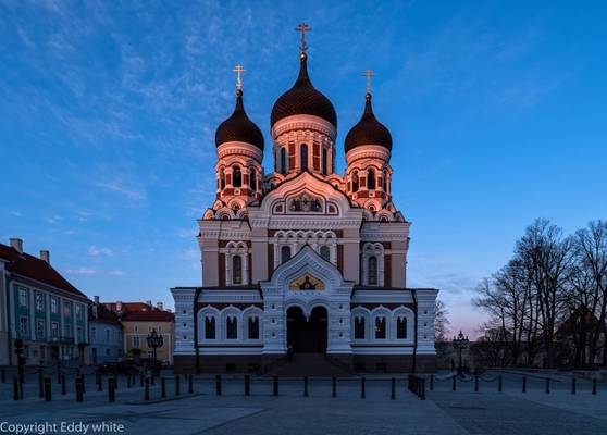 Evening Light on The Alexander Nevsky Cathedral.