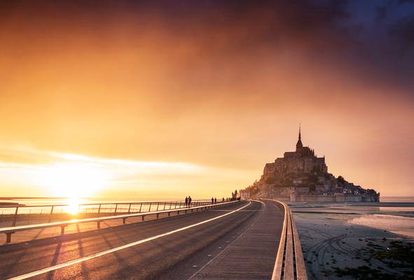 Le Mont Saint Michel Sunset
