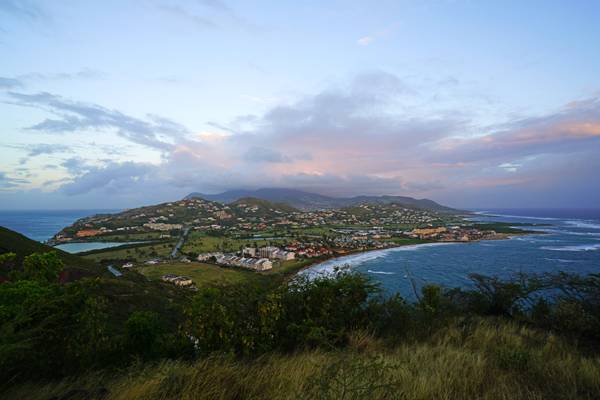 North west view from Timothy Hill, St Kitts