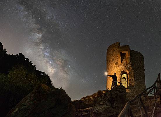 Vía Láctea en la Torre des Verger