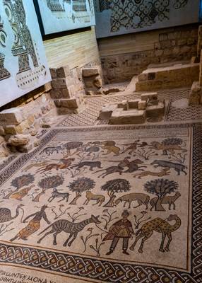 Ancient Tiled Floor, Mt. Nebo Basilica (3/3), Jordan