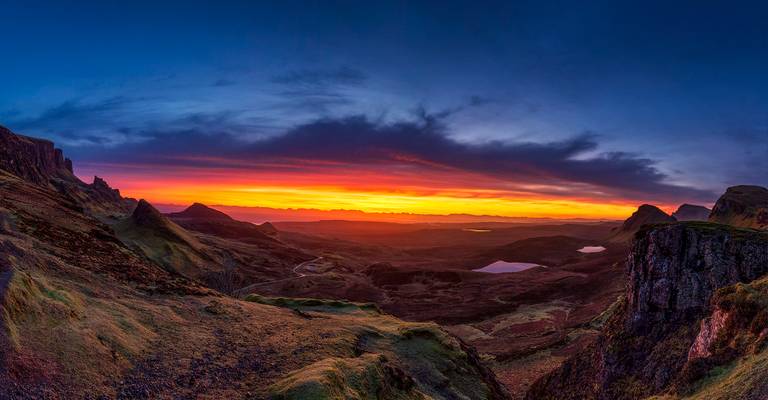 Fiery Sunrise, Quiraing, Isle of Skye, Scotland
