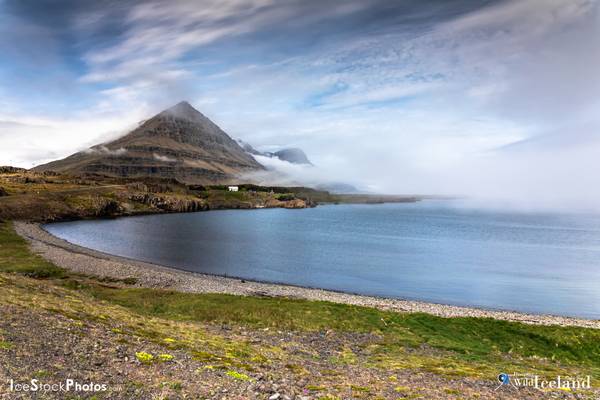 Teigarhorn farm with the Mountain Búlandstindur in the background - Iceland