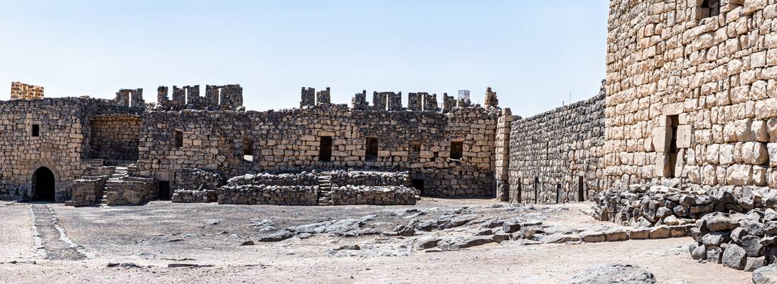 Lawrence of Arabia, Panorama of Qasr al-Azraq, 4th and 13th century, Azraq Town, Jordan