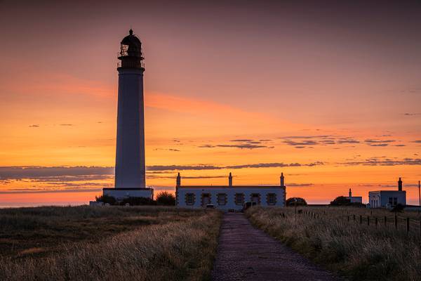 Barns Ness Lighthouse at Sunrise
