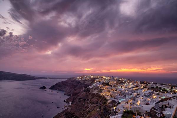 Sunset in Santorini