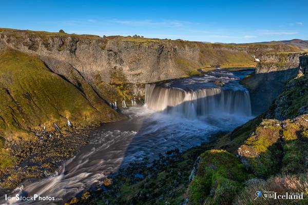 Axlafoss waterfall in the Highlands – Iceland