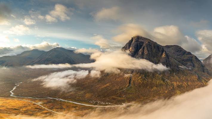 The Buachaille from Beinn a'Chrulaiste