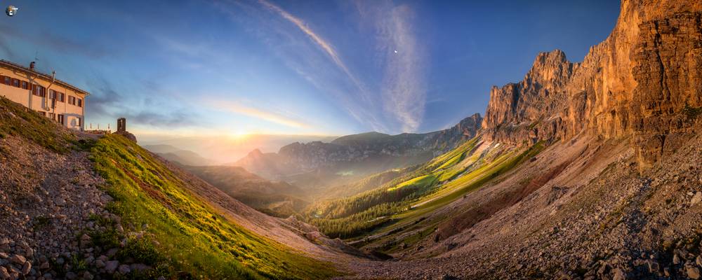 Sunset in the Catinaccio