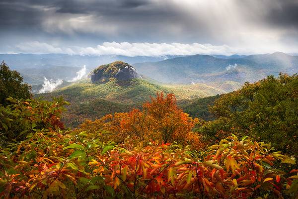 Looking Glass Rock North Carolina Blue Ridge Parkway Scenic Landscape