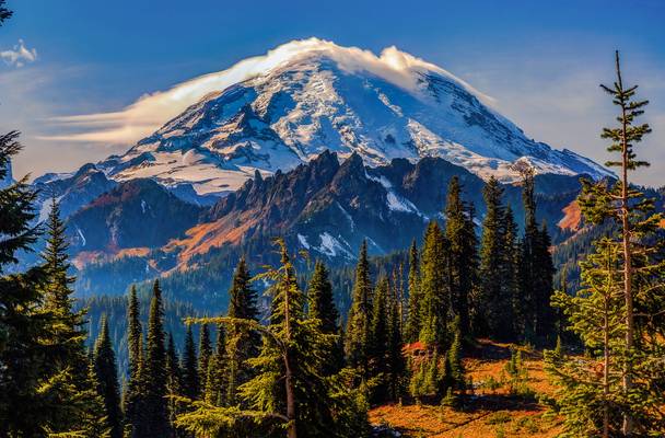 Mt. Rainier Autumn Afternoon