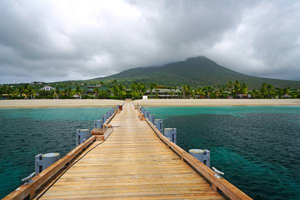 Spectacular pier, Four Seasons Nevis