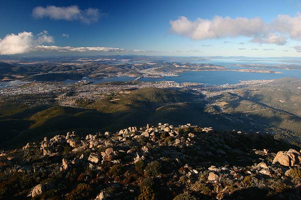 Hobart from Mt. Wellington