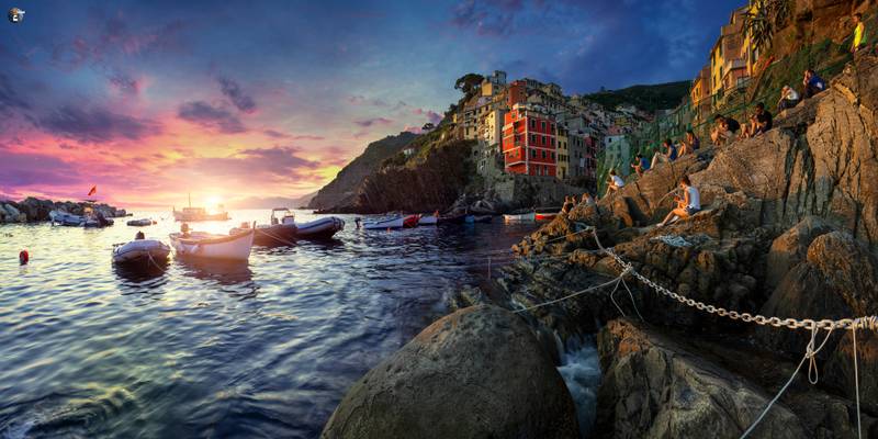 Sunset in Riomaggiore