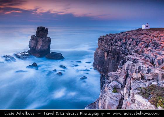Portugal - Dusk at Cliffs in Cabo Carvoeiro at Peniche