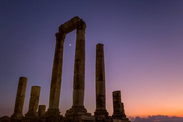 Temple of Hercules at sunset