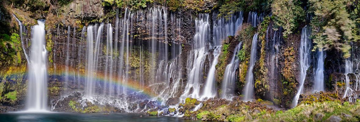 Rainbow on the Shiraito Waterfalls...