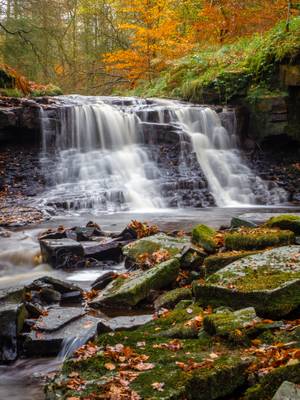 River Roddlesworth Upper Waterfall, Roddlesworth Forest #2, Lancashire, North West England