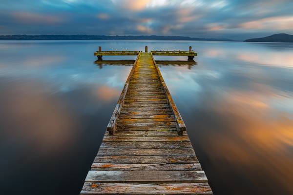 Sunrise Reflection at Double sided Jetty