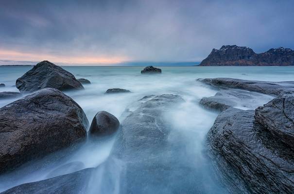 Stormy Skies at Uttakleiv Beach, Lofoten, Norway