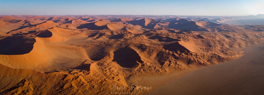 Namib desert from above