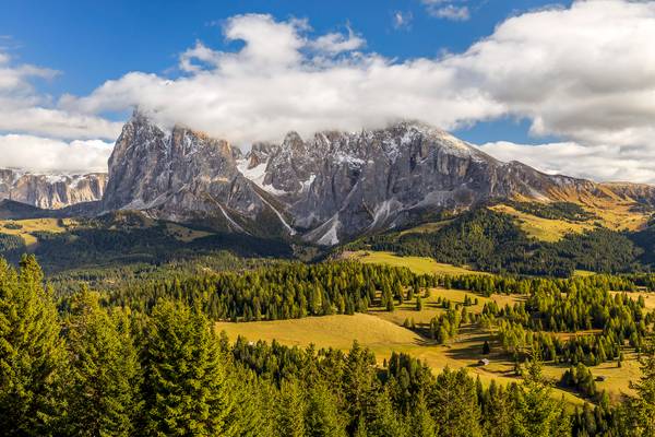 Sassolungo Range, Alpe di Siusi, Dolomites, Italy