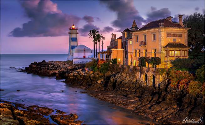 Cascais, lighthouse and villa, Portugal