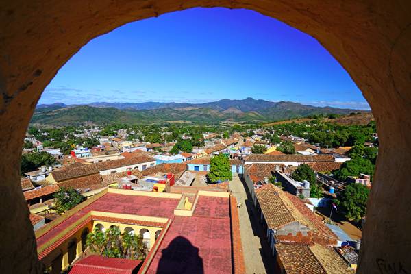 Roofs of Trinidad from San Francisco de Asis, Cuba