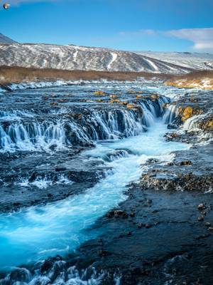 The iceblue cascades