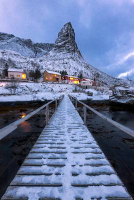 Daniel's Bridge & the Witch's Hat, Reine, Lofoten, Norway