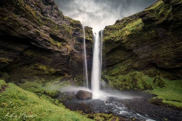 Kvernufoss Waterfall (Iceland)