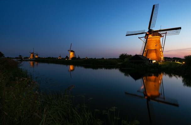 Illuminated Kinderdijk (in explore 11-09-2020)