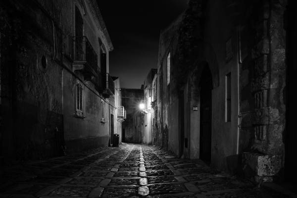 a dark alley