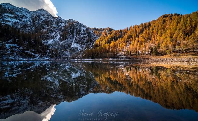 Lago Vargno in autunno