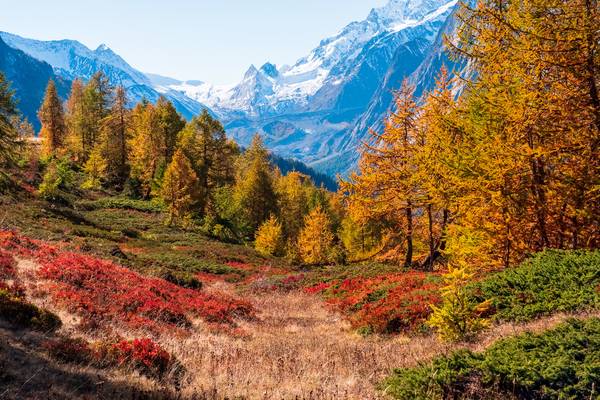 Colorful Aosta Valley, Italy