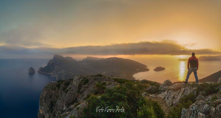 Sunset in the Talaia d'Albercutx, Pollensa, Mallorca.