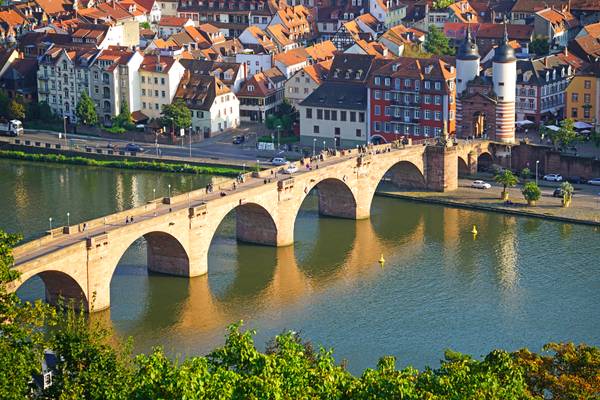 Heidelberg Alte Brücke from Philosophenweg