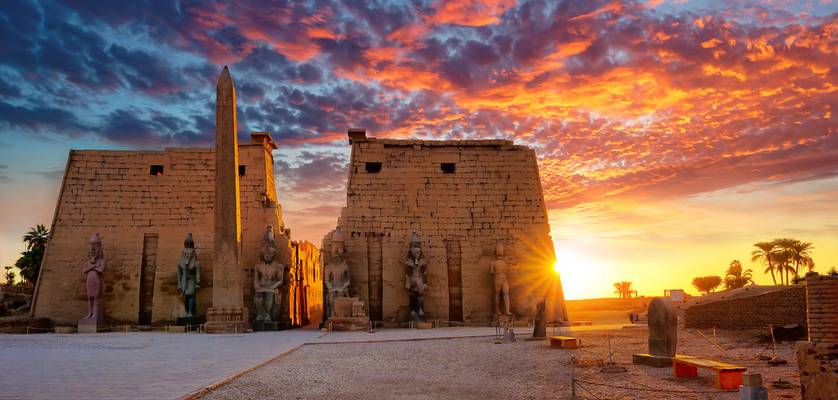Luxor Temple at sunset...