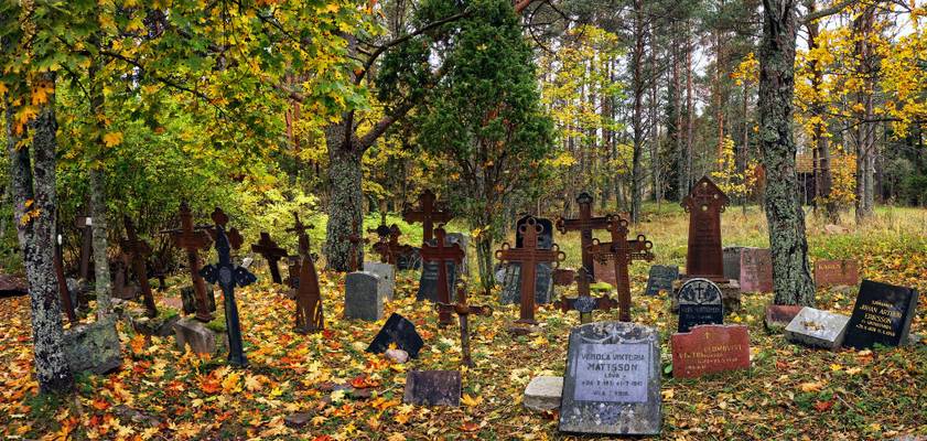 Graveyard for old gravestones