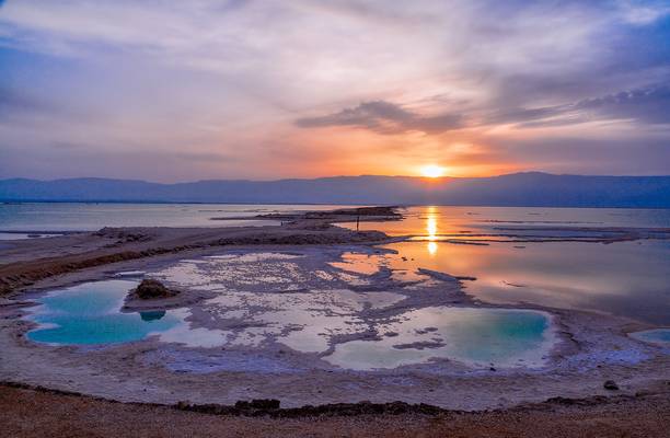 Sunrise at Dead Sea