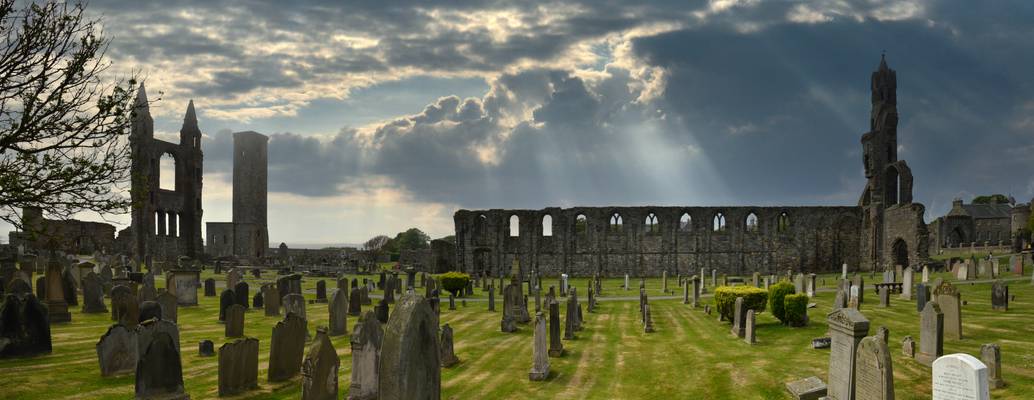Ecosse - Scotland - Saint Andrews - ruines de la cathédrale