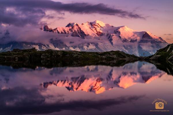 Magical Sundown @ Lac Cheserys, Chamonix, France