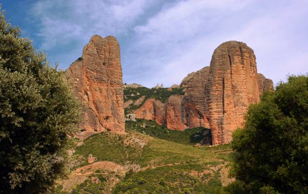 Espagne - spain - Aragon - Mallos de Riglos