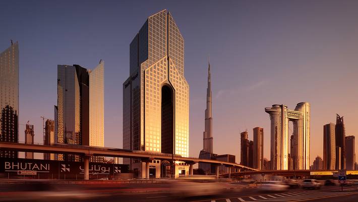 Burj Khalifa from Sheikh Zayed Road