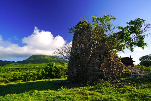 Old sugar plantation ruins, Rawlins, Nevis