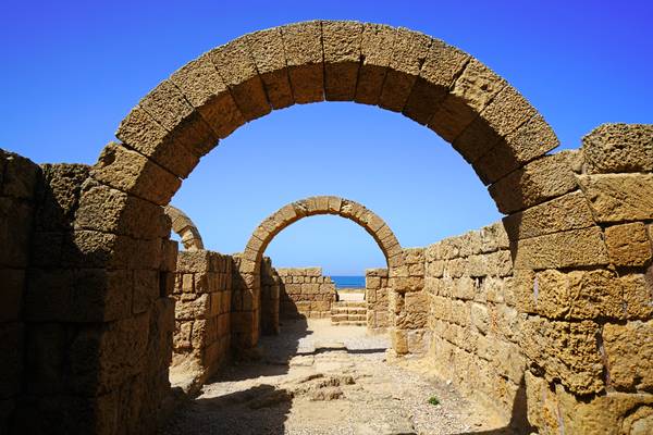 Roman baths, Caesarea, Israel