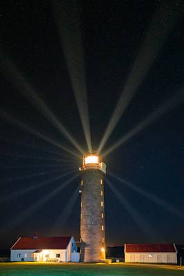 Night at Lista lighthouse