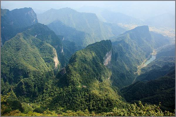 Views from the top of Tianmen Mountain